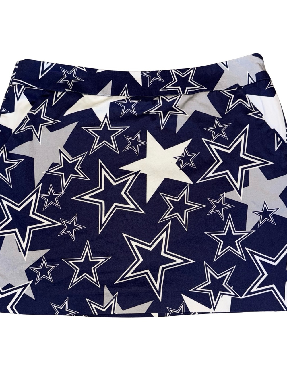 Loudmouth Ladies Dallas Cowboys Golf Skorts Size 12 Blue/White Stars